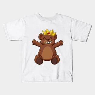 Little Crown Bear Kids T-Shirt